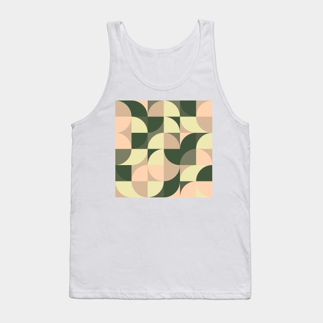 Modern Geometric (Winter Squash) Tank Top by Makanahele